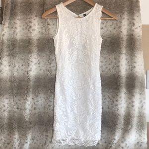 H&M White Lace BodyCon Dress